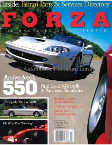 2002 FERRARI FORZA MAGAZINE 40 ENGELS