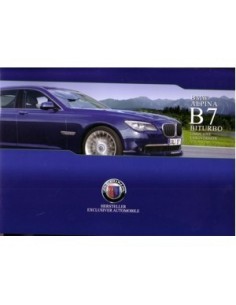 2009 BMW ALPINA B7 BITURBO BROCHURE DUITS