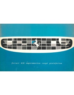 1956 FERRARI 410 SUPERAMERICA BROCHURE ENGLISH