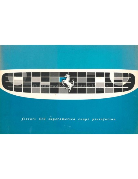 1956 FERRARI 410 SUPERAMERICA BROCHURE ENGELS