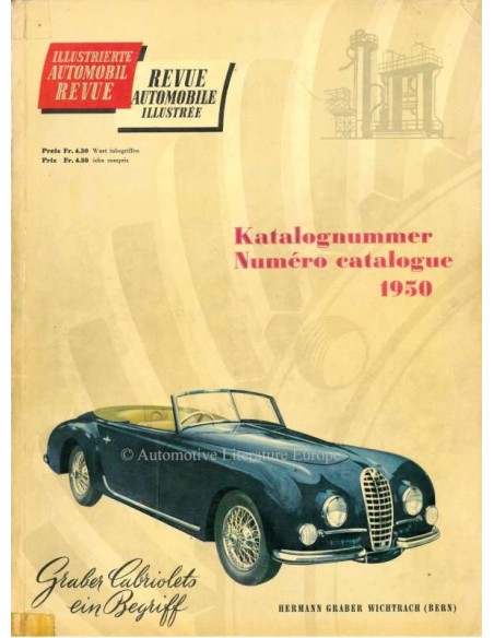1950 AUTOMOBIL REVUE JAARBOEK DUITS FRANS