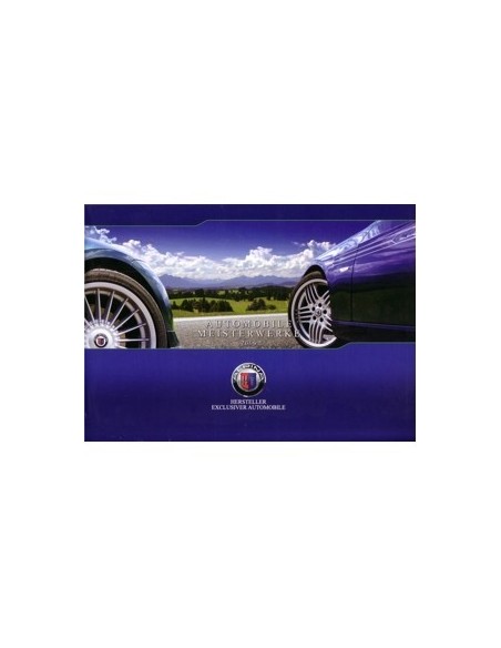 2009 BMW ALPINA PROGRAMMA BROCHURE DUITS