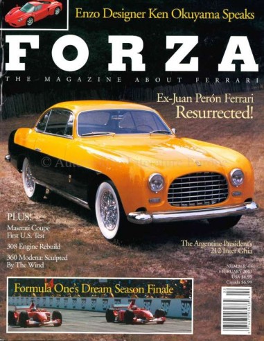 2003 FERRARI FORZA MAGAZINE 43 ENGELS