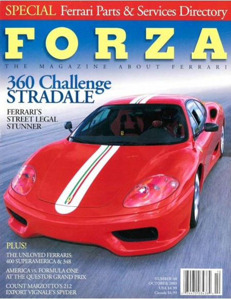 2003 FERRARI FORZA MAGAZINE 47 ENGELS