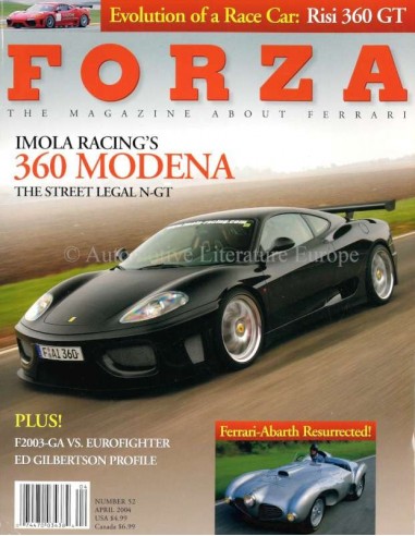 2004 FERRARI FORZA MAGAZINE 52 ENGELS
