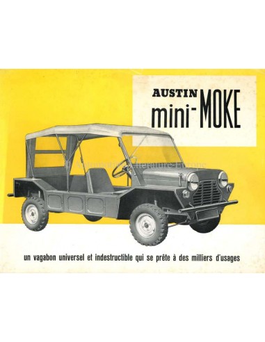 1966 AUSTIN MINI-MOKE BROCHURE FRANS