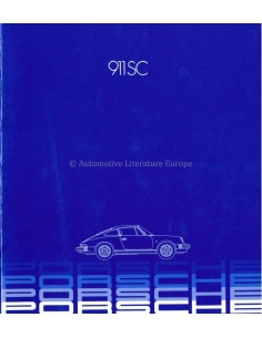1982 PORSCHE 911 SC BROCHURE ENGELS (USA)