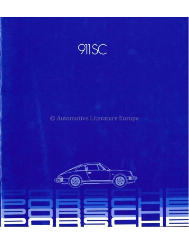 1982 PORSCHE 911 SC BROCHURE ENGLISH (US)