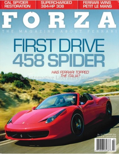 2012 FERRARI FORZA MAGAZINE 115 ENGELS