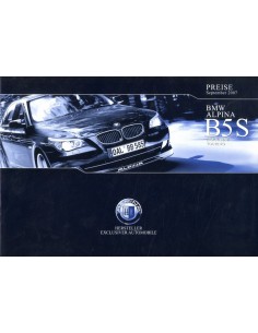 2007 BMW ALPINA B5 S BROCHURE DUITS 2
