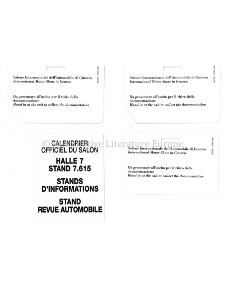 1995 FERRARI F50 GENEVA PRESS CARDS 957/95