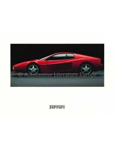 1992 FERRARI 348 SERIE SPECIALE ANSICHTKAART