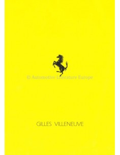1992 FERRARI GILLES VILLENEUVE COMMEMORATIVE PROSPEKT 716/92