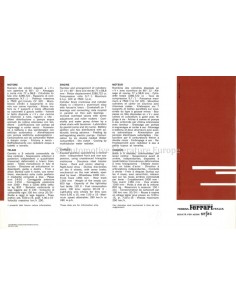 1989 FERRARI 250 LE MANS BERLINETTA BROCHURE