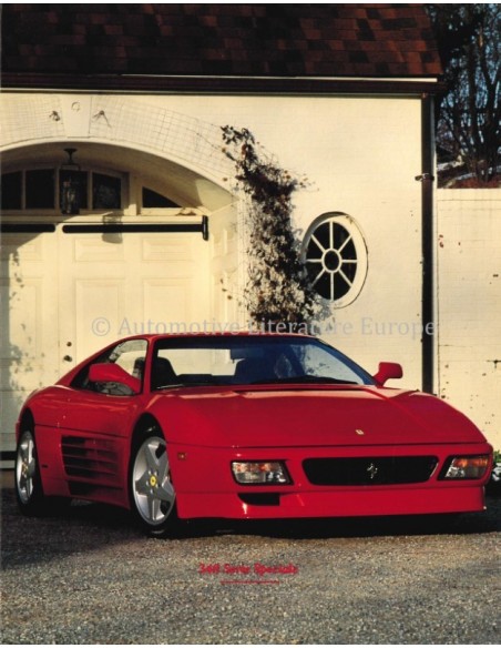 1993 FERRARI 348 SERIE SPECIALE BROCHURE ENGELS