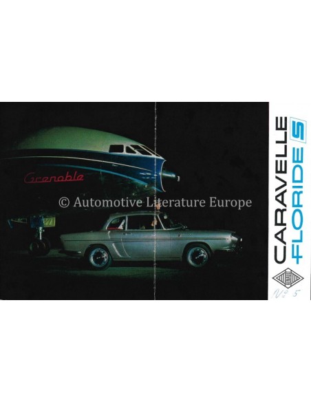 1963 RENAULT CARAVELLE / FLORIDE S PROSPEKT NIEDERLÄNDISCH