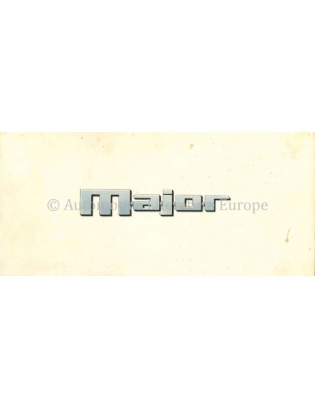 1962 RENAULT R8 MAJOR BROCHURE DUTCH