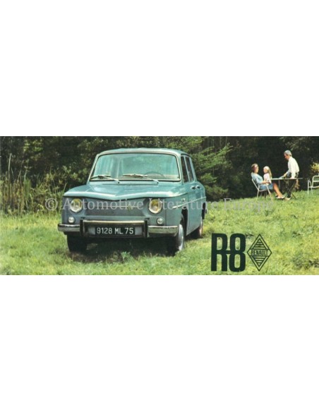 1962 RENAULT R8 BROCHURE NEDERLANDS