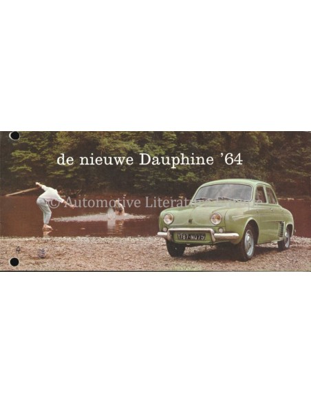 1964 RENAULT DAUPHINE PROSPEKT NIEDERLÄNDISCH