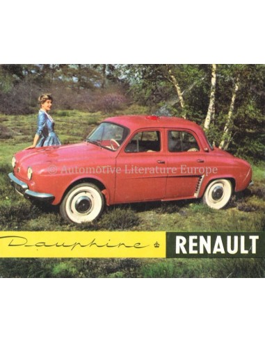 1958 RENAULT DAUPHINE BROCHURE DUTCH