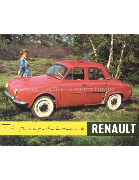 1958 RENAULT DAUPHINE BROCHURE NEDERLANDS