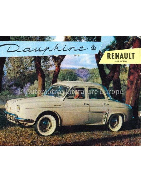 1957 RENAULT DAUPHINE BROCHURE NEDERLANDS