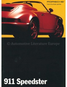 1993 PORSCHE 911 SPEEDSTER BROCHURE ITALIAANS
