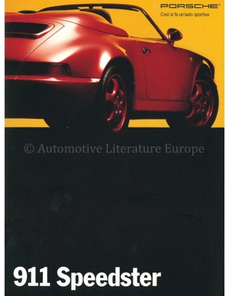 1993 PORSCHE 911 SPEEDSTER BROCHURE ITALIAANS
