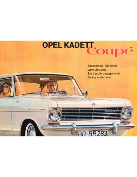 1964 OPEL KADETT A COUPÉ BROCHURE NEDERLANDS