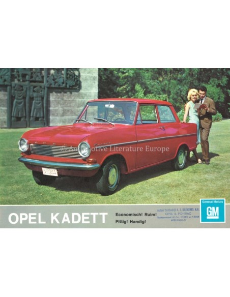 1964 OPEL KADETT A PROGRAMMA BROCHURE NEDERLANDS