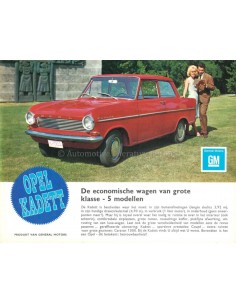 1964 OPEL KADETT A RANGE BROCHURE DUTCH