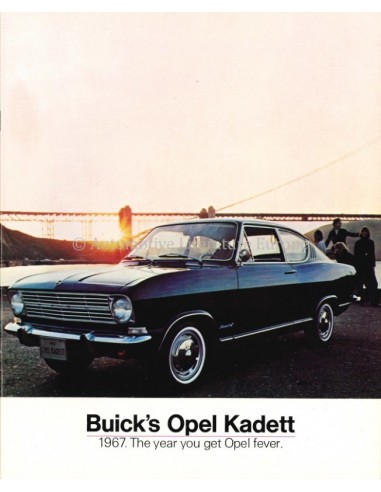1967 OPEL BUICK'S OPEL KADETT B BROCHURE ENGLISH