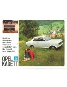 1965 OPEL KADETT B PROGRAMM PROSPEKT NIEDERLÄNDISCH