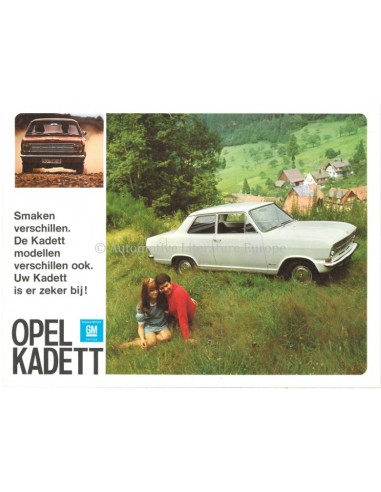 1965 OPEL KADETT B RANGE BROCHURE DUTCH