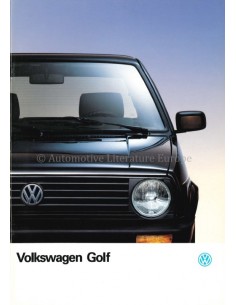 1989 VOLKSWAGEN GOLF PROSPEKT DEUTSCH
