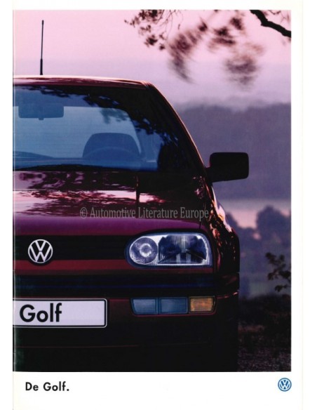 1995 VOLKSWAGEN GOLF PROSPEKT NIEDERLÄNDISCH