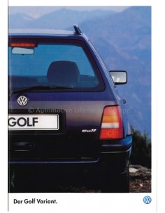 1998 VOLKSWAGEN GOLF VARIANT BROCHURE GERMAN