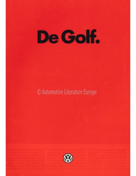 1984 VOLKSWAGEN GOLF BROCHURE NEDERLANDS