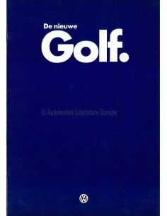 1983 VOLKSWAGEN GOLF PROSPEKT NIEDERLÄNDISCH