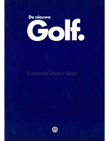 1983 VOLKSWAGEN GOLF PROSPEKT NIEDERLÄNDISCH