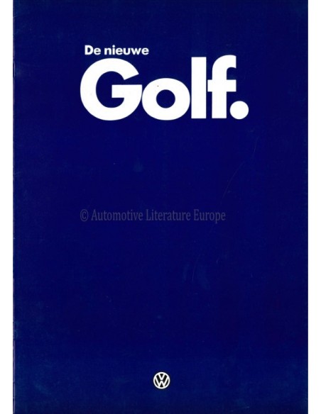 1983 VOLKSWAGEN GOLF BROCHURE DUTCH