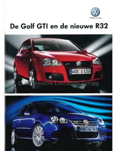 2006 VOLKSWAGEN GOLF GTI / R32 BROCHURE NEDERLANDS