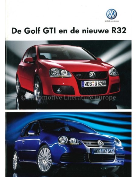 2006 VOLKSWAGEN GOLF GTI / R32 BROCHURE DUTCH