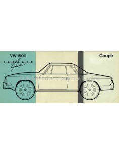 1962 VOLKSWAGEN 1500 KARMANN GHIA PROSPEKT MEHRSPRACHIG