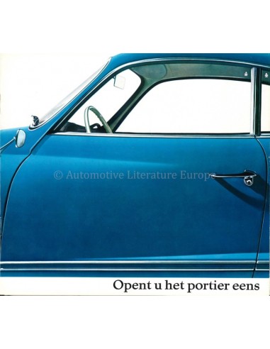 1963 VOLKSWAGEN 1500 KARMANN GHIA BROCHURE DUTCH