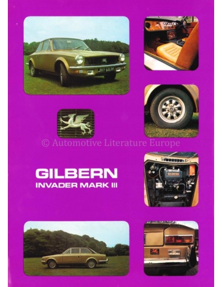 1970 GILBERN MARK III INVADER DATENBLATT ENGLISCH