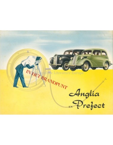 1952 FORD PREFECT & ANGLIA PROSPEKT NIEDERLÄNDISCH