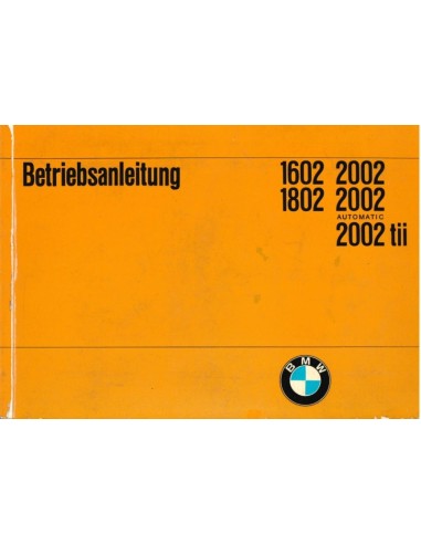 1971 BMW 1602 1802 2002 BETRIEBSANLEITUNG DEUTSCH