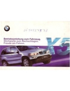 2000 BMW X5 INSTRUCTIEBOEKJE DUITS