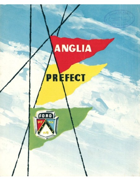 1954 FORD PREFECT & ANGLIA BROCHURE DUTCH